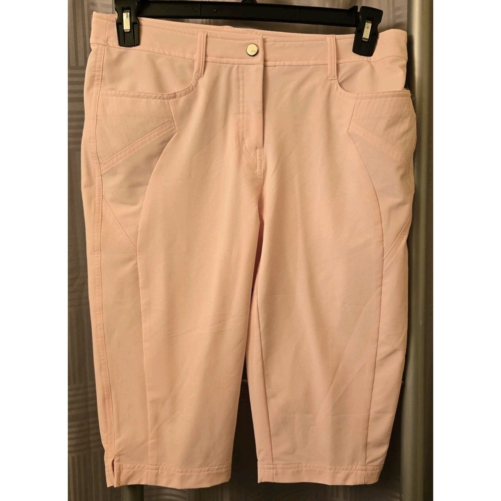 n'VO by‎ LANCTOT Solid Pink Golf Hiking Performance Capri Shorts Cropped 32x14
